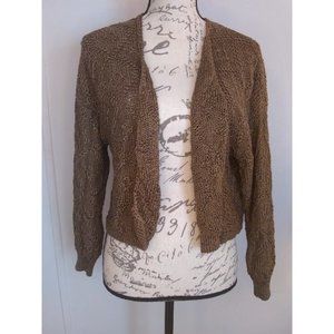 Barabas and Covey Handloomed in USA Open Cardigan women's size small